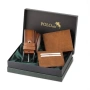 Мъжки комплект, POLO Air, Портфейл, Картодържател, Колан, Camel, снимка 1