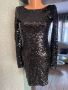 Дамска рокля с пайети, снимка 1 - Рокли - 45134043