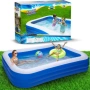 Голям надуваем семеен басейн 305x180x60 см, 850 л, PVC, за градина и тераса, снимка 1