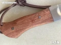 Ръчно направен нож - кукри 140х270,D2,кожа, снимка 5