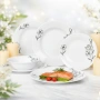 Комплект чинии 24 части с елегантен флорален дизайн – Лекота и стил за всяка трапеза, снимка 6