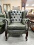 Кресло/Фотьойл тип Честърфийлд, стил Queen Anne, снимка 1 - Дивани и мека мебел - 45287426
