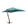 vidaXL Свободновисящ чадър за слънце Melia, 300 х 400 см, зелен（SKU:40079, снимка 1 - Градински мебели, декорация  - 45265084