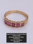 Златен пръстен с истински Рубини 14 карата проба 585, снимка 15