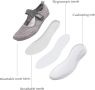  Летни дамски мрежести обувки Sai в черно и бяло, размери: 36-41