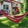 Градински хамак Anyoo Cotton Hammock с висящи ремъци, снимка 5