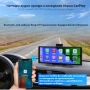 Мултимедия H605D DVR CarPlay Android IOS Auto 1026"с 2 камери и безжична връзка , снимка 4