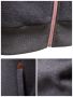 Дамски суичър с качулка, дълъг ръкав, двоен цип и цветни блокчета, 4цвята , снимка 15