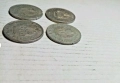 Лот от четири броя Румъния 5 леи 1978 година колекционерски алуминиеви монети пари, снимка 7