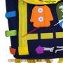 Монтесори раница за деца 2-6 години, с катарами и ципове, сензорна играчка - КОД 4204, снимка 10