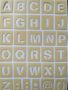 2 листа/к-кт Самозалепващи шаблони стенсил Букви и символи, снимка 3