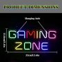 Нова Led 32 см Gaming Zone неонова лампа USB декор за геймъри стая дом, снимка 2