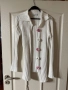 Бяла елегантна жилетка zara Zara Зара 100 % памук памучна , снимка 2