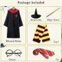 Комплект костюм за косплей на магьосника Хари Потър за момчета и момичета от 5 части, снимка 6