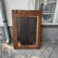Старинно автентично огледало с дървена рамка с орнаменти, снимка 2 - Антикварни и старинни предмети - 44973775