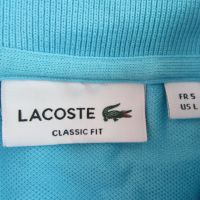 LACOSTE синя тениска размер L., снимка 2 - Тениски - 45593009