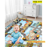 Детско тънко килимче с нарисувана писта за игра в 7 модела - КОД 3318, снимка 9 - Други - 44973804