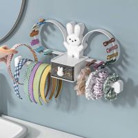 Висяща стойка с дизайн на заек  за съхранение на бижута, диадеми, фибички за коса с чекмедже 👑🐇, снимка 3 - Шноли, диадеми, ленти - 45743260