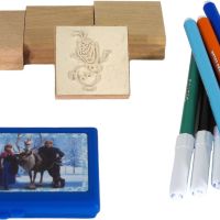  Комплект печати с четири висококачествени дървени печата, снимка 1 - Образователни игри - 45268239