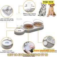 Двойна поилка и посуда за храна за котки или кучета - КОД 3636, снимка 15 - Други стоки за животни - 45075298