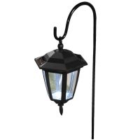 Соларен градински фенер - Многоцветен с метална стойка 78 см, снимка 6 - Соларни лампи - 45710466