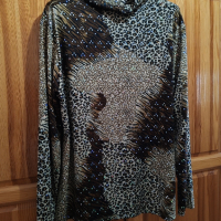 Лъскава блуза с пайети , снимка 6 - Блузи с дълъг ръкав и пуловери - 45034027