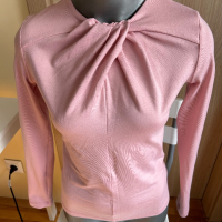 Дамска розова блуза с дълъг ръкав, снимка 3 - Блузи с дълъг ръкав и пуловери - 45057478