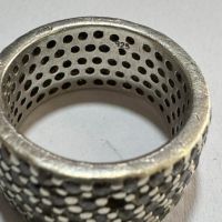 Дамски сребърен пръстен с камъни, снимка 4 - Пръстени - 45570317