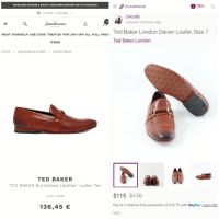 Ted Baker Daiser Burnish Loafers / 41* / обувки мокасини от естествена кожа и гьон / състояние: ново, снимка 4 - Дамски елегантни обувки - 45554748