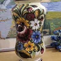 Винтидж италианска ваза, майолика, снимка 2 - Антикварни и старинни предмети - 45326342