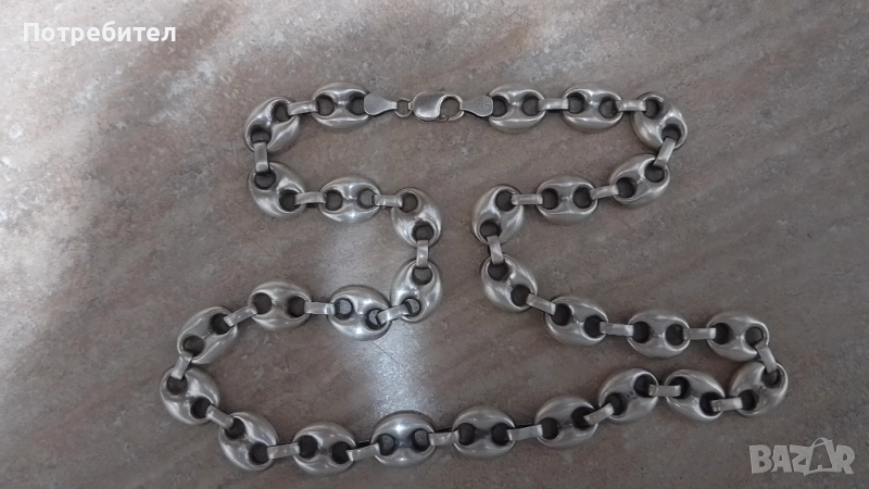 Масивен сребърен ланец, снимка 1