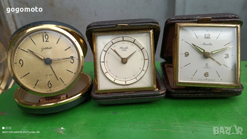 Часовник, стари СГЪВАЕМИ будилници, стар, старо, made in GERMANY, original, снимка 1
