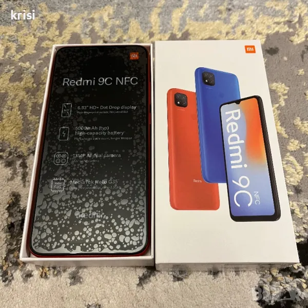 Смартфон Xiaomi Redmi 9c NFC Sunrice Orange, снимка 1