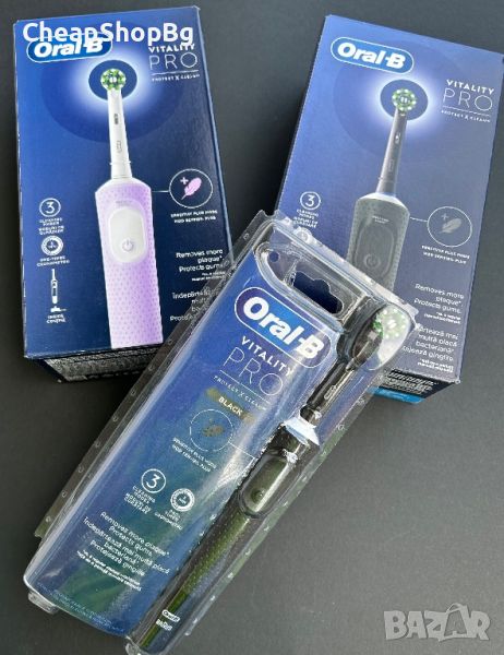 Oral-B Vitality PRO (Black/Pink) / Електрическа четка за зъби, снимка 1