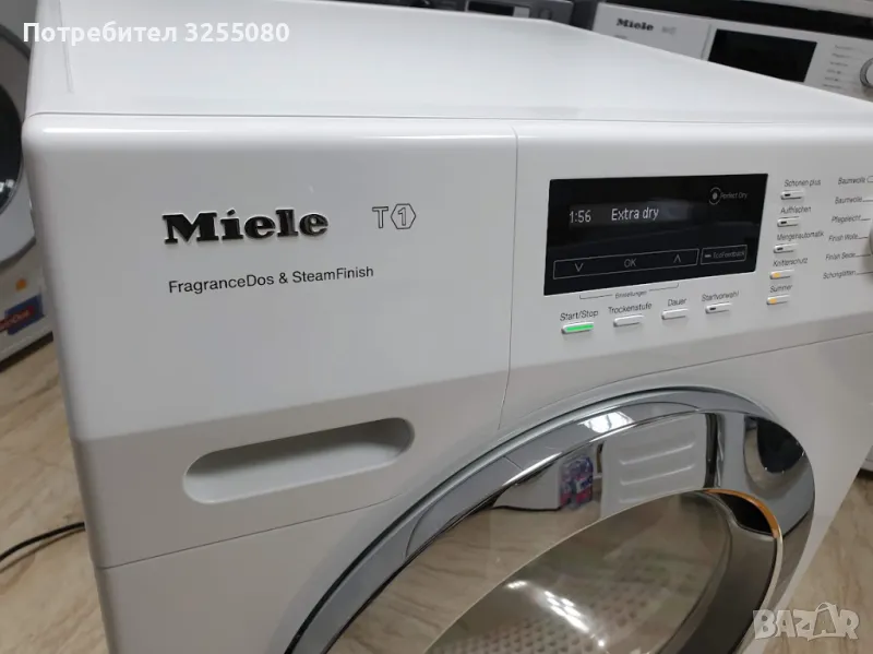 9кг Пара Miele Сушилня с термопомпа Миеле 12м Гаранция, снимка 1