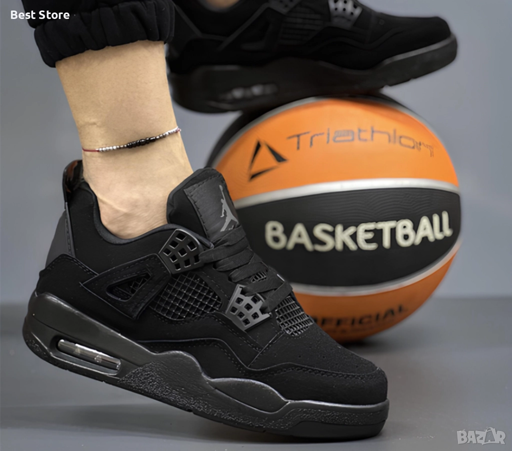 Nike Air Jordan 4 Черни Кецове 36-45 Номер , снимка 1