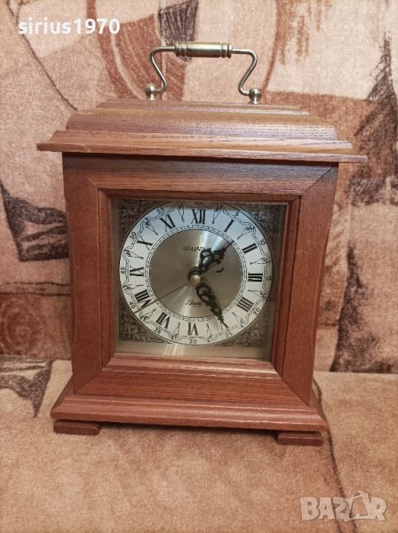 шива дървен кварцов часовник работещ, снимка 1