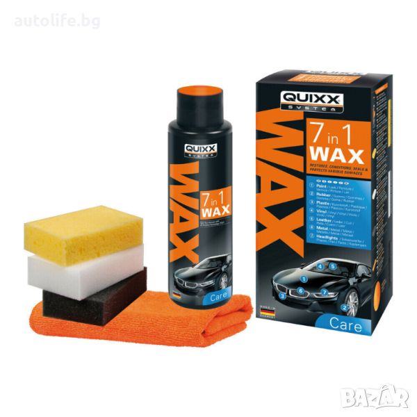 Quixx-Wax 7 в 1 Комплект за почистване и полиране 500мл., снимка 1