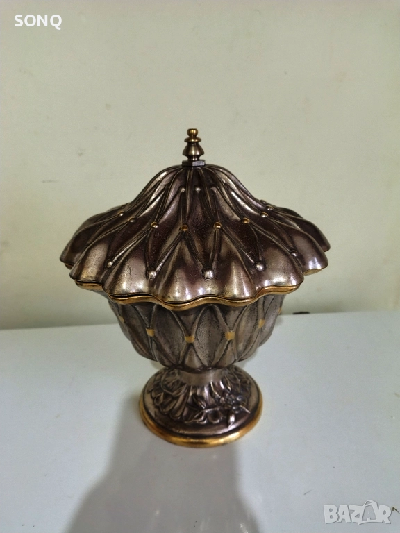 Страхотен Стар Посребрен Съд, снимка 1