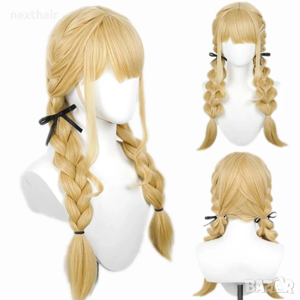 Аниме Kotone Fujita златисто руса перука с плитки, снимка 1