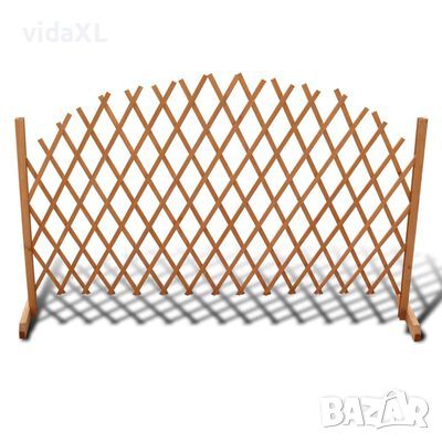 vidaXL Ограда хармоника, дървен масив, 180х100 см（SKU:41296, снимка 1