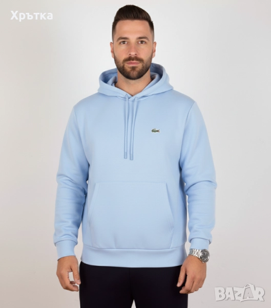 Lacoste Fleece Hoodie - Оригинален мъжки суитшърт размер 2XL, снимка 1
