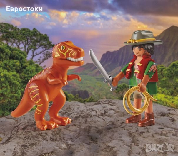 Playmobil Динос - Злодей с T-Rex 71206, снимка 1