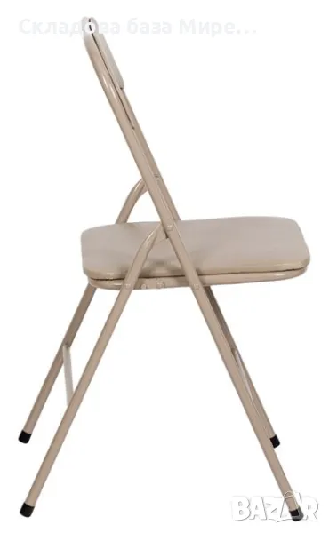 Сгъваем Стол, Метален, 47x43.5x80 сантиметра, до 100 килограма, снимка 1