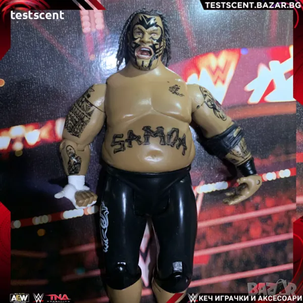 Екшън фигура WWE Umaga Умага Ruthless Aggression Basic Series Умага Самоа Samoa jakks 2005 , снимка 1