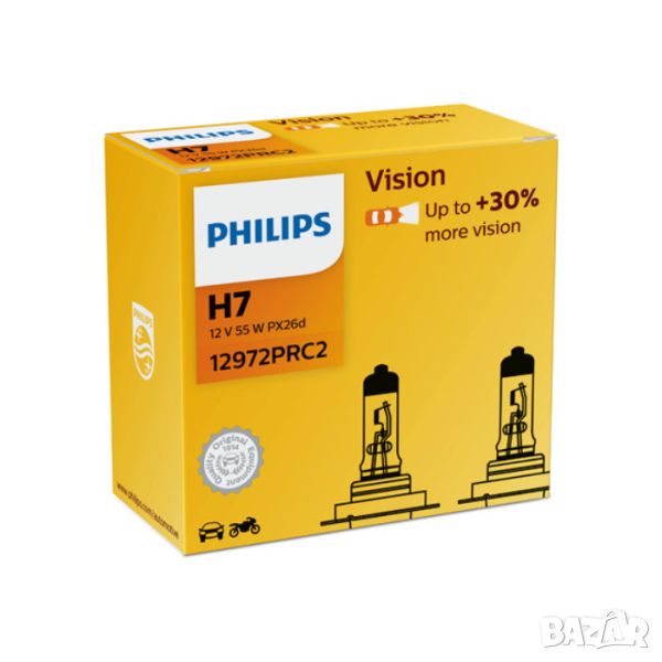 PHILIPS H7 Vision халогенни крушки, снимка 1