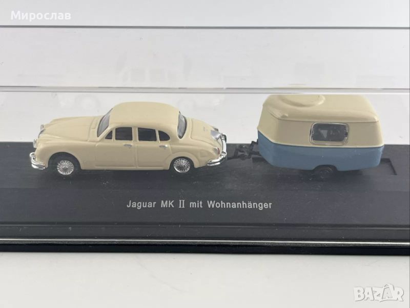 SCHUCO 1:87 H0 JAGUAR КАРАВАНА ИГРАЧКА КОЛИЧКА МОДЕЛ, снимка 1