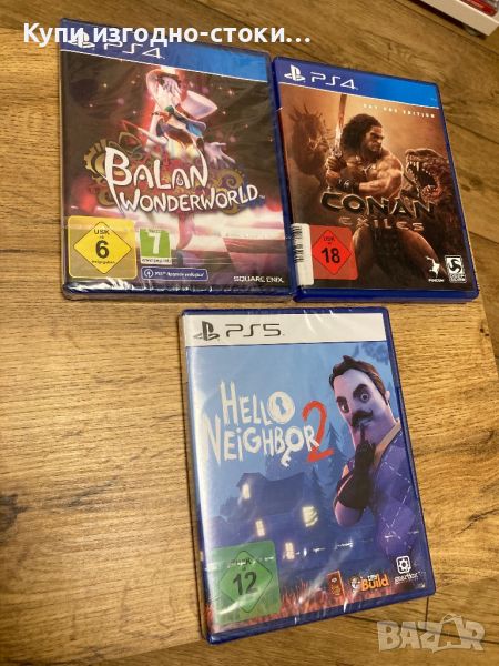 Balan Wonderworld PS4 , Conan Exiles PS4 , Hello Neighbor 2 - PS5, снимка 1
