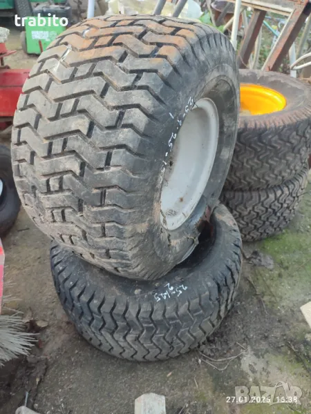 Гуми с джанти за тракторна косачка 25-1-25, снимка 1