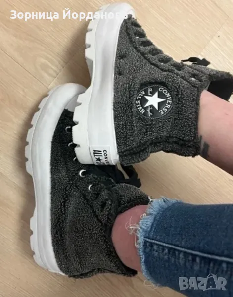 Converse Chuck Taylor All-Star Hi Grey Fur, снимка 1